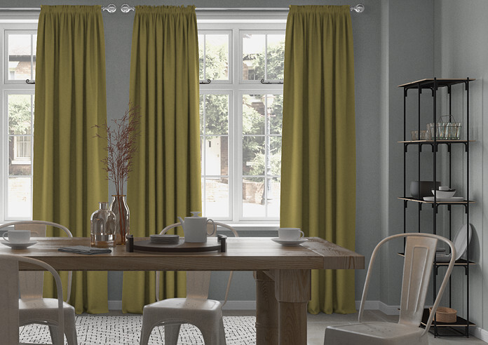 Faux Suede, Olive - Made to Measure Curtains - Image 3